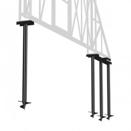 Ворота откатные каркас 4000х2000 мм RAL 6005