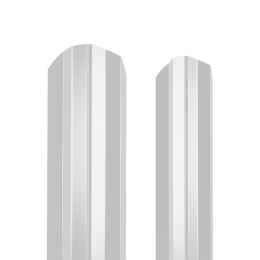 Штакетник металлический 100 мм М-образный 2000 мм фигурный PE 0,4 мм RAL9003