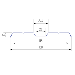 Штакетник металлический 130 мм М-Премиум 1800 мм прямой ДВС PE 0,45 мм RAL6005