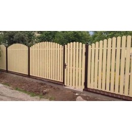 Забор из евроштакетника  (H=2 м)